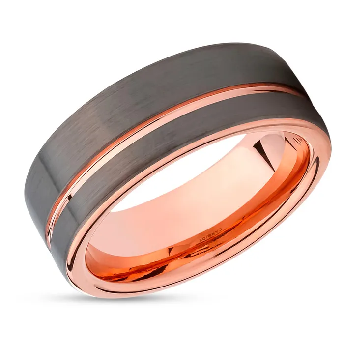 Clean Casting Jewelry Rings Rose Gold Tungsten Wedding Band Rose Gold Wedding Ring Gunmetal Ring 18k Rose Gold Clean Casting Jewelry Rings Rose Gold Tungsten Wedding Band Rose Gold Wedding Ring Gunmetal Ring 18k Rose Gold