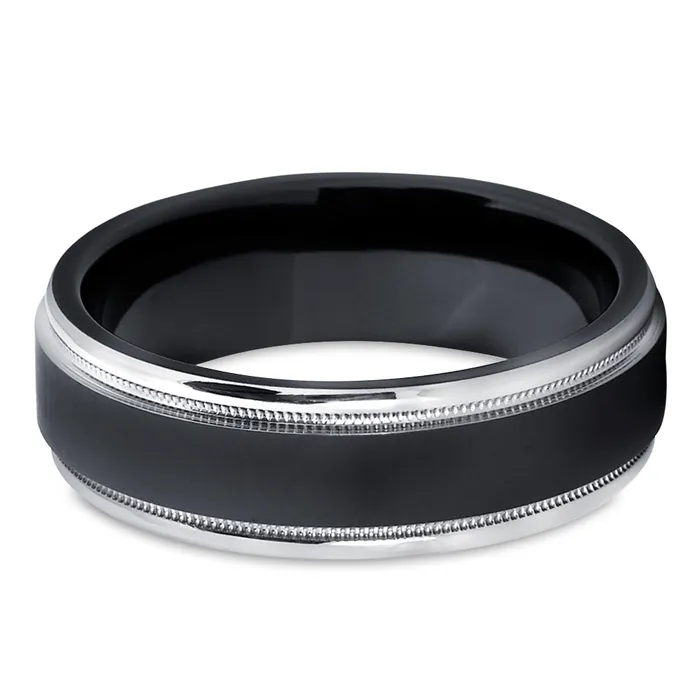Clean Casting Jewelry Rings Zirconium Wedding Ring Black Wedding Ring Zirconium Wedding Ring Mans Ring Womens