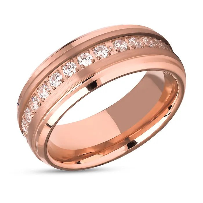Clean Casting Jewelry Rose Gold Wedding Ring Rose Gold Tungsten Ring 8mm Wedding Ring Mans Wedding Ring Rings Clean Casting Jewelry Rose Gold Wedding Ring Rose Gold Tungsten Ring 8mm Wedding Ring Mans Wedding Ring Rings