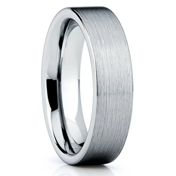 Cobalt Wedding Band Brush Silver Cobalt Ring Cobalt Ring Silver Ring Clean Casting Jewelry Rings
