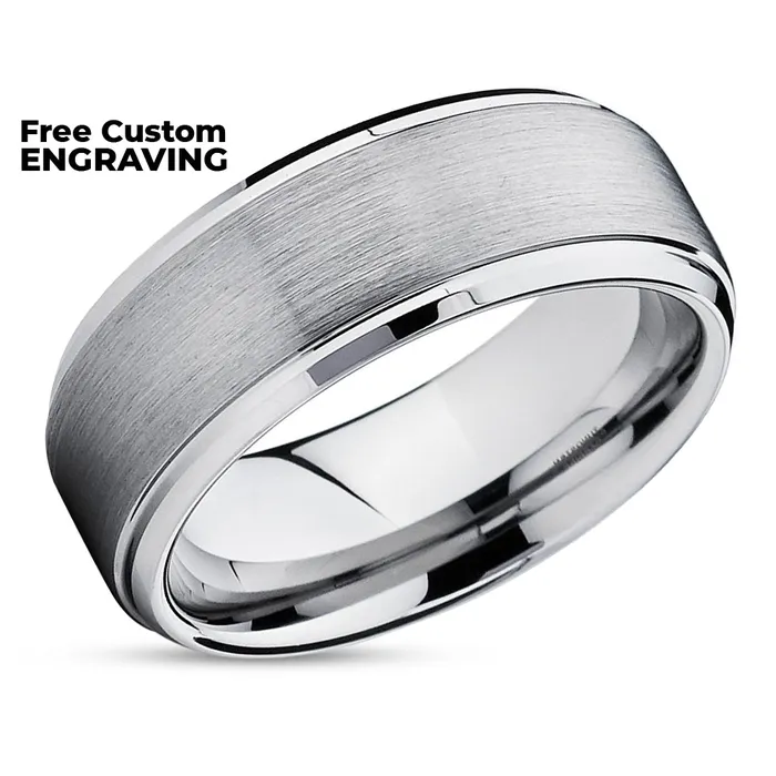 Cobalt Wedding Band Silver Cobalt Ring Cobalt Chrome Ring Wedding Band Wedding Ring Clean Casting Jewelry Rings