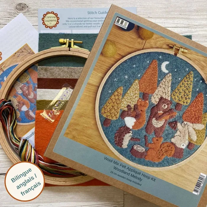 Corinne Lapierre Limited Earrings Woodland Melody Felt Appliqu Hoop Kit Corinne Lapierre Limited Earrings Woodland Melody Felt Appliqu Hoop Kit