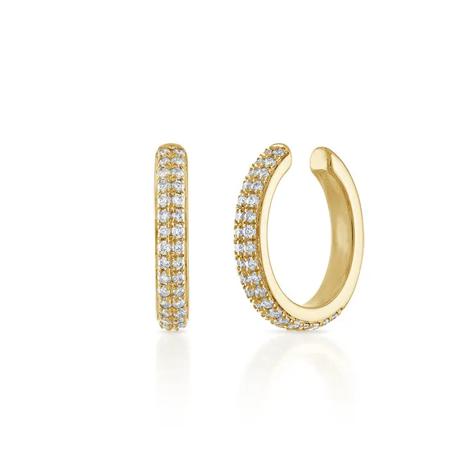 Double Row Pave Ear Cuff SG Fine Earrings