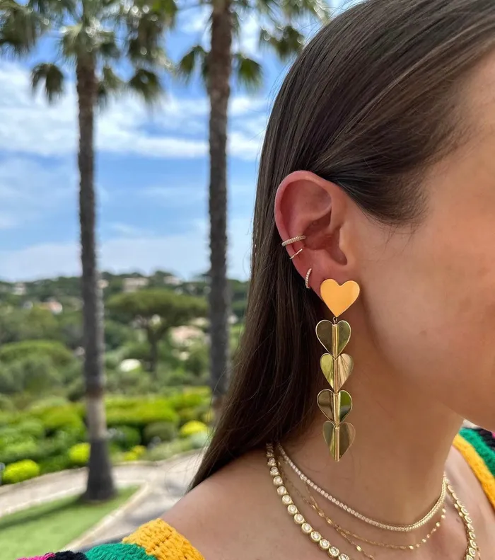 Double Row Pave Ear Cuff SG Fine Earrings