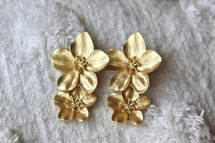 Earrings Flower Drop Earrings The Little Catholic