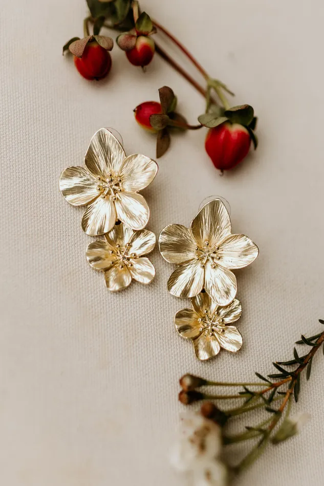 Earrings Flower Drop Earrings The Little Catholic