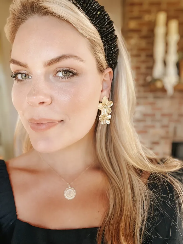 Earrings Flower Drop Earrings The Little Catholic