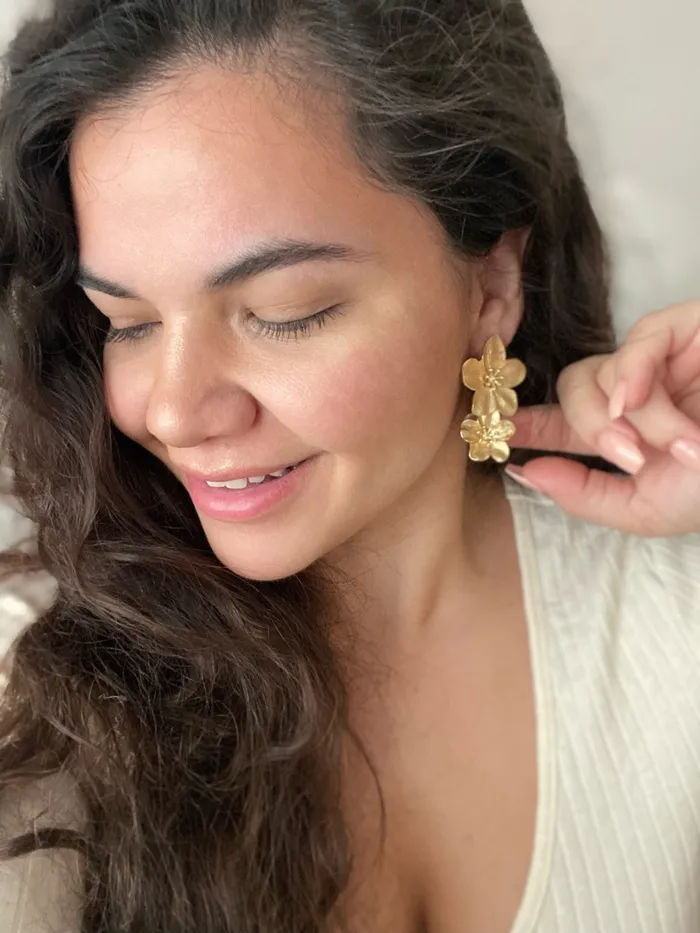 Earrings Flower Drop Earrings The Little Catholic