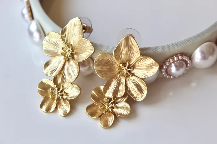 Earrings Flower Drop Earrings The Little Catholic