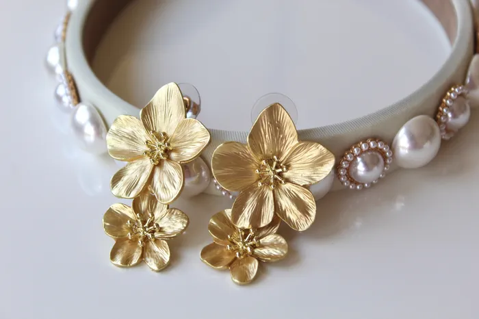 Earrings Flower Drop Earrings The Little Catholic
