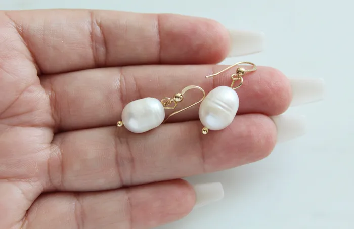 Earrings Giannas Pearl earrings TheLittleCatholic