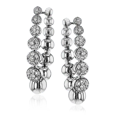 Earrings International Diamond Center Simon G le4550 Hoop Earring in 18k Gold with Diamonds Earrings International Diamond Center Simon G le4550 Hoop Earring in 18k Gold with Diamonds