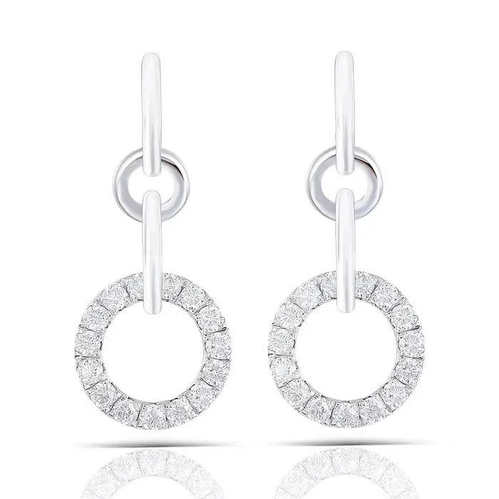 Earrings Luxus Moissanite Rings Jewelry Platinum Plated Silver Drop Dangle Earrings Moissanite 1ctw Earrings Luxus Moissanite Rings Jewelry Platinum Plated Silver Drop Dangle Earrings Moissanite 1ctw