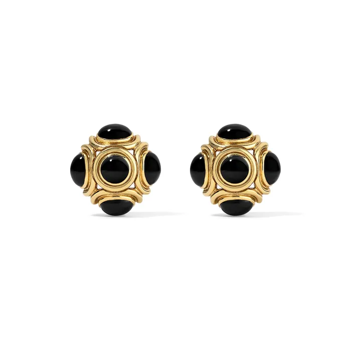 Earrings SG Vintage Onyx ClipOn Earrings