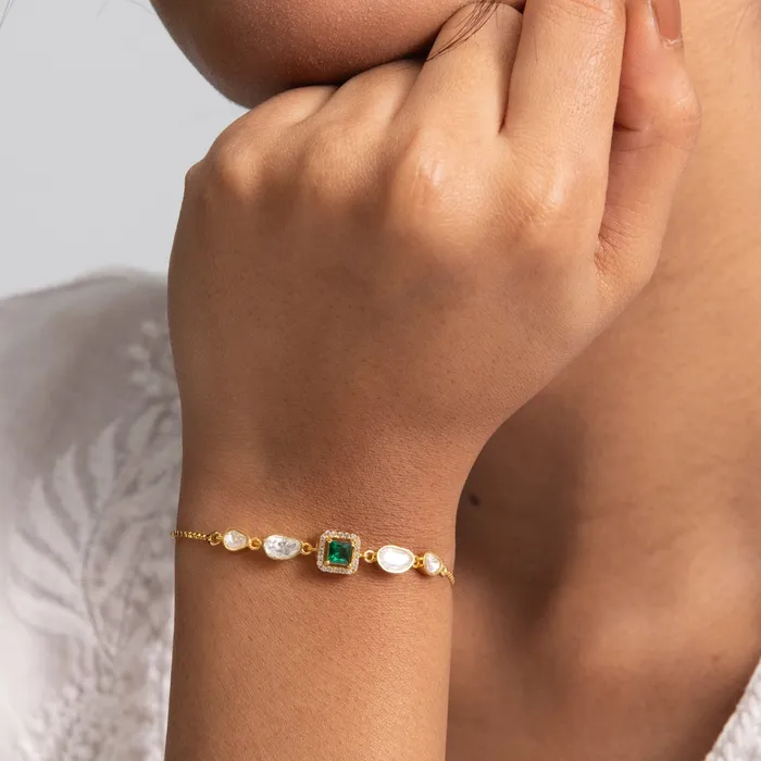 Eclipse Moissanite Silver Bracelet SILVER Bracelets