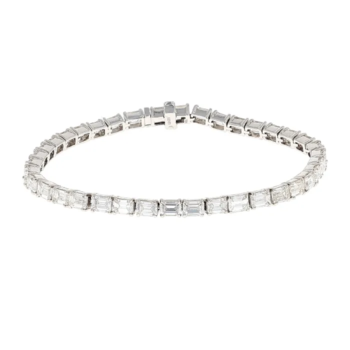 Emerald Cut Diamond Tennis Bracelet 952CTW Shop IDC estore Bracelets