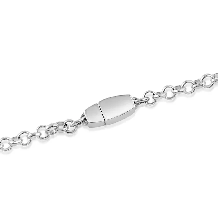 Eternity Collars Bracelets Locking Chain Bracelet Sterling Silver
