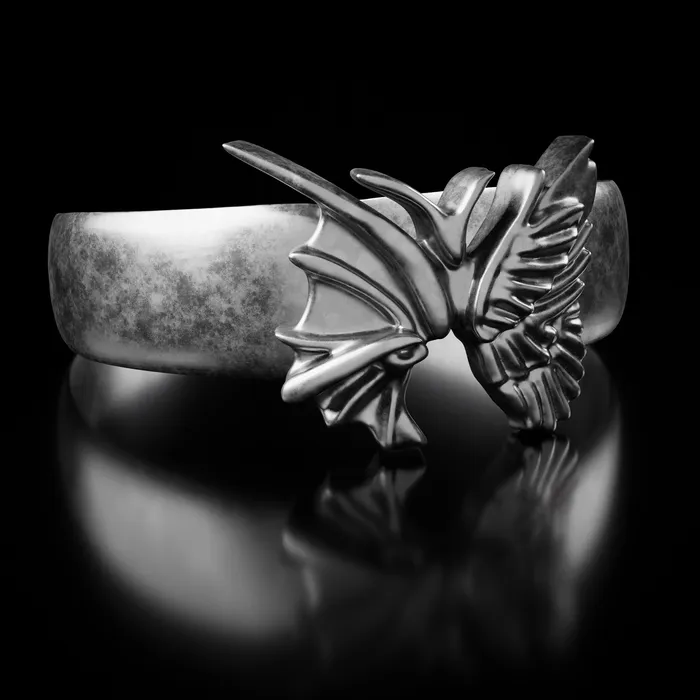 Fashion Jewelry by Yordy Rings Silver Butterfly Angel Ring