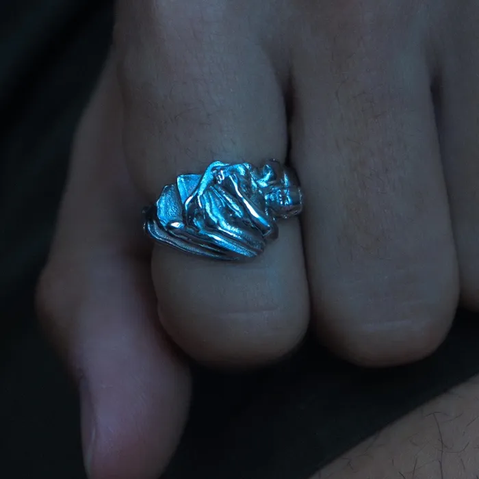 Fashion Jewelry by Yordy Silver Lovers Bite Ring Rings Fashion Jewelry by Yordy Silver Lovers Bite Ring Rings