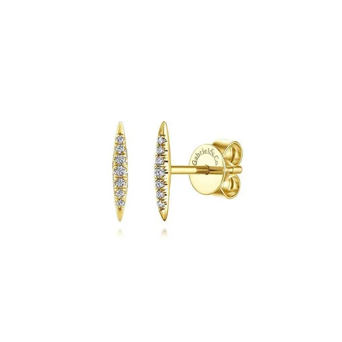 Gabriel Co Kaslique Yellow Gold Earrings 007 CTW International Diamond Center Earrings Gabriel Co Kaslique Yellow Gold Earrings 007 CTW International Diamond Center Earrings