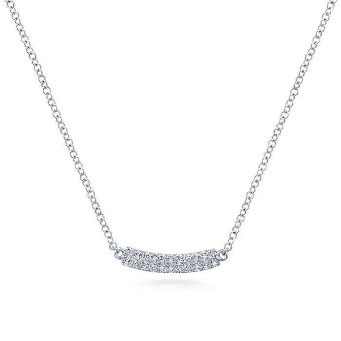 Gabriel Co Lusso White Gold Necklace 011 CTW International Diamond Center Necklaces Gabriel Co Lusso White Gold Necklace 011 CTW International Diamond Center Necklaces