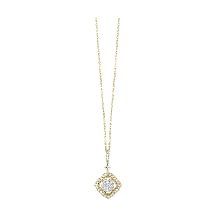 Gems One PreStyled Sets 14k Yellow Gold Diamond Pendant 050CTW