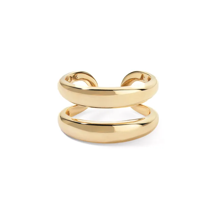 Gold Double Domed Ring SG Fine Rings