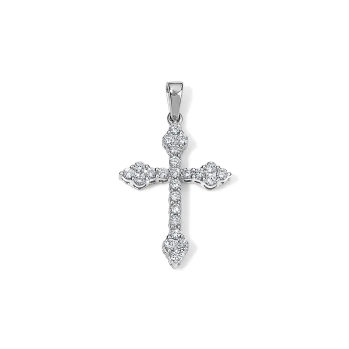 GothicStyle Diamond Cross Pendant SG Fine Necklaces