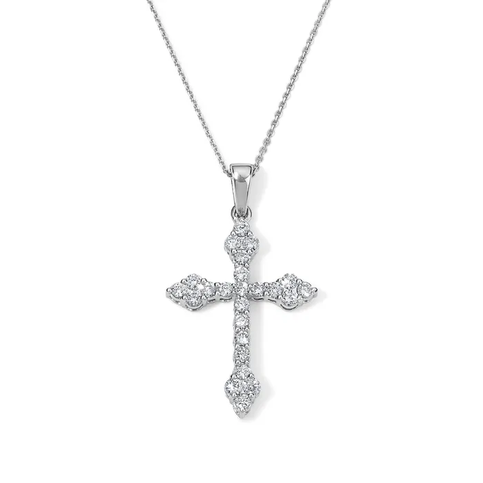 GothicStyle Diamond Cross Pendant SG Fine Necklaces