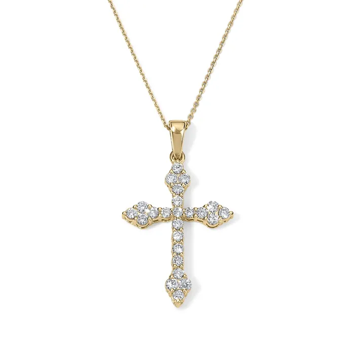 GothicStyle Diamond Cross Pendant SG Fine Necklaces