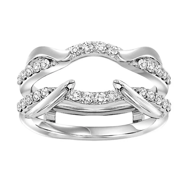 International Diamond Center 14K White Gold Diamond Insert Ring 12 ctw Rings International Diamond Center 14K White Gold Diamond Insert Ring 12 ctw Rings
