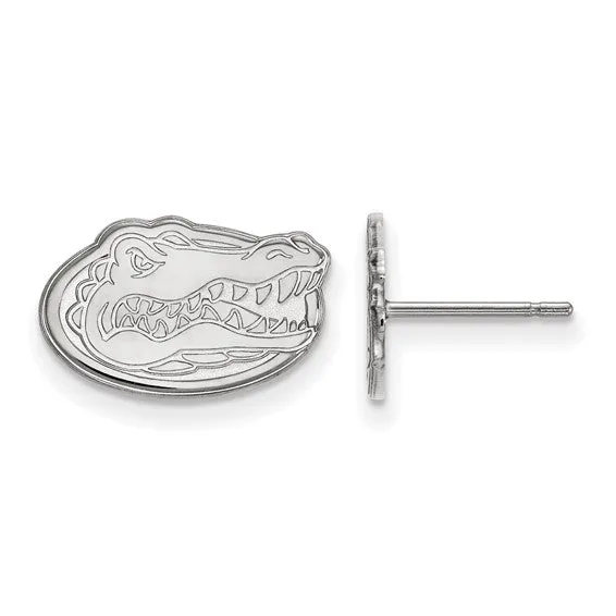 International Diamond Center Earrings 10k White Gold LogoArt University of Florida Gator Small Post Earrings International Diamond Center Earrings 10k White Gold LogoArt University of Florida Gator Small Post Earrings