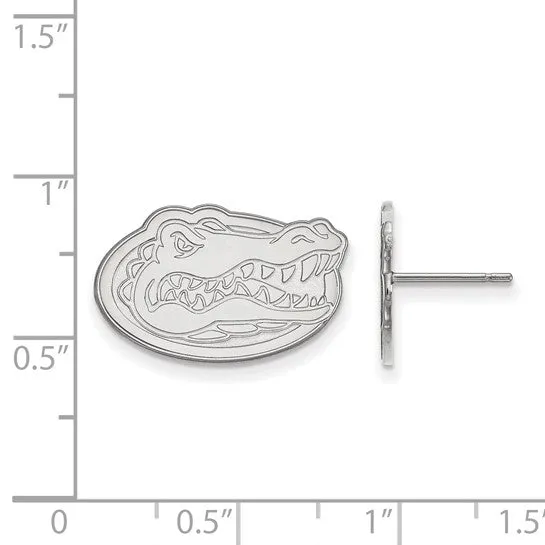 International Diamond Center Earrings 10k White Gold LogoArt University of Florida Gator Small Post Earrings International Diamond Center Earrings 10k White Gold LogoArt University of Florida Gator Small Post Earrings