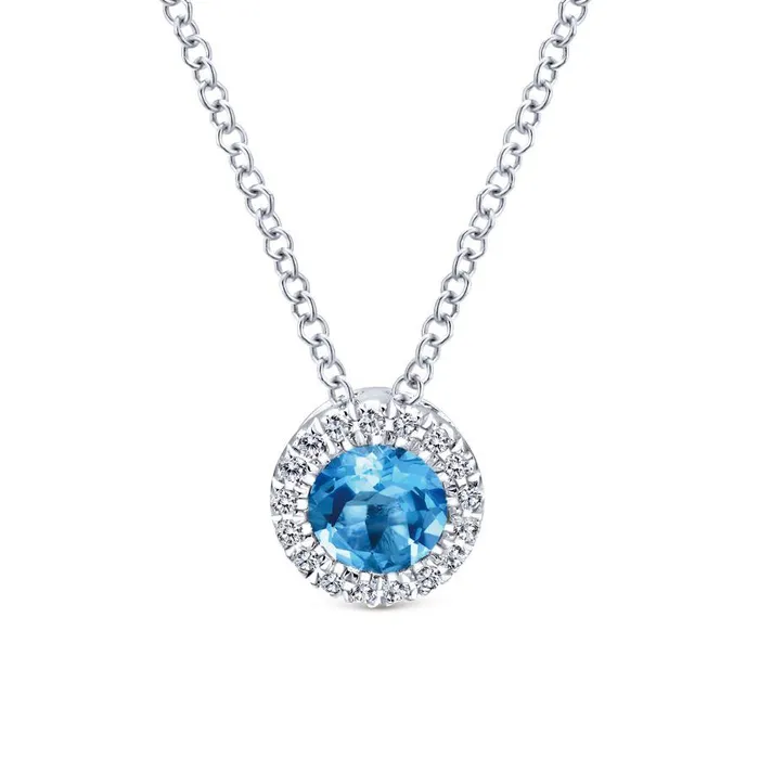 International Diamond Center Necklaces Gabriel Co Lusso Color White Gold Necklace 005 CTW International Diamond Center Necklaces Gabriel Co Lusso Color White Gold Necklace 005 CTW