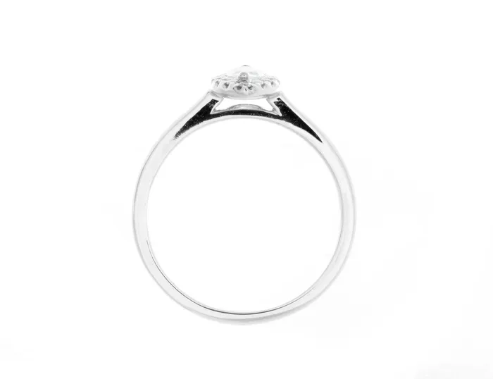 International Diamond Center Rings Complete Rings White Gold with 027 CTW Marquise Diamond Diamond Center Stone Halo Engagement Ring International Diamond Center Rings Complete Rings White Gold with 027 CTW Marquise Diamond Diamond Center Stone Halo Engagement Ring