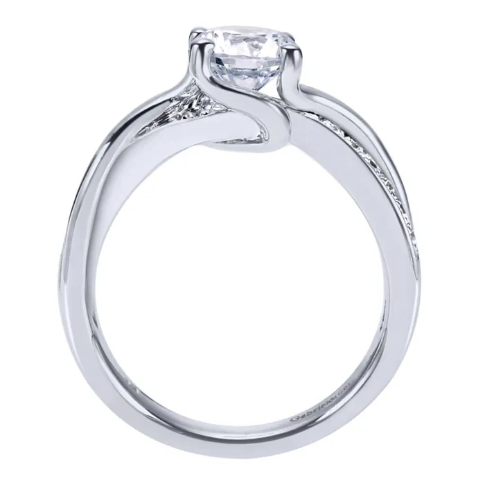 International Diamond Center Rings Gabriel Bridal Collection White Gold Criss Cross Engagement Ring 008 ctw International Diamond Center Rings Gabriel Bridal Collection White Gold Criss Cross Engagement Ring 008 ctw