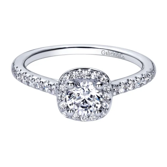 International Diamond Center Rings Gabriel Bridal Collection White Gold Halo Engagement Ring 027 ctw International Diamond Center Rings Gabriel Bridal Collection White Gold Halo Engagement Ring 027 ctw