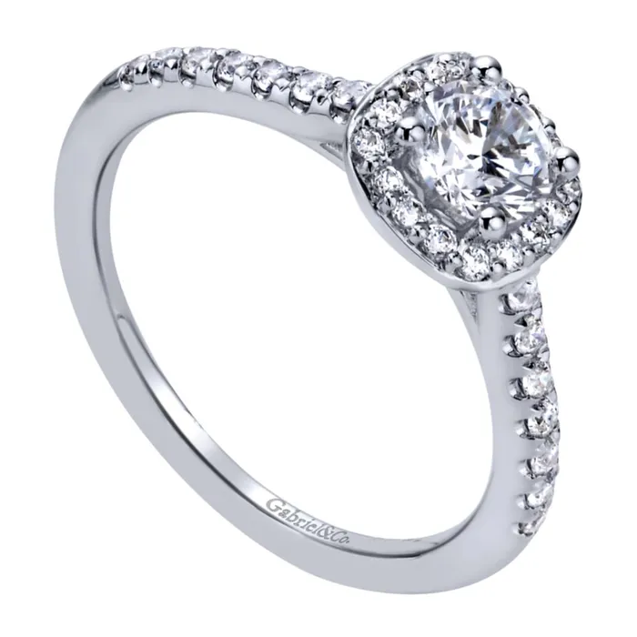 International Diamond Center Rings Gabriel Bridal Collection White Gold Halo Engagement Ring 027 ctw International Diamond Center Rings Gabriel Bridal Collection White Gold Halo Engagement Ring 027 ctw
