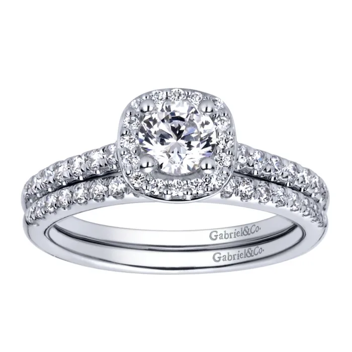International Diamond Center Rings Gabriel Bridal Collection White Gold Halo Engagement Ring 027 ctw International Diamond Center Rings Gabriel Bridal Collection White Gold Halo Engagement Ring 027 ctw