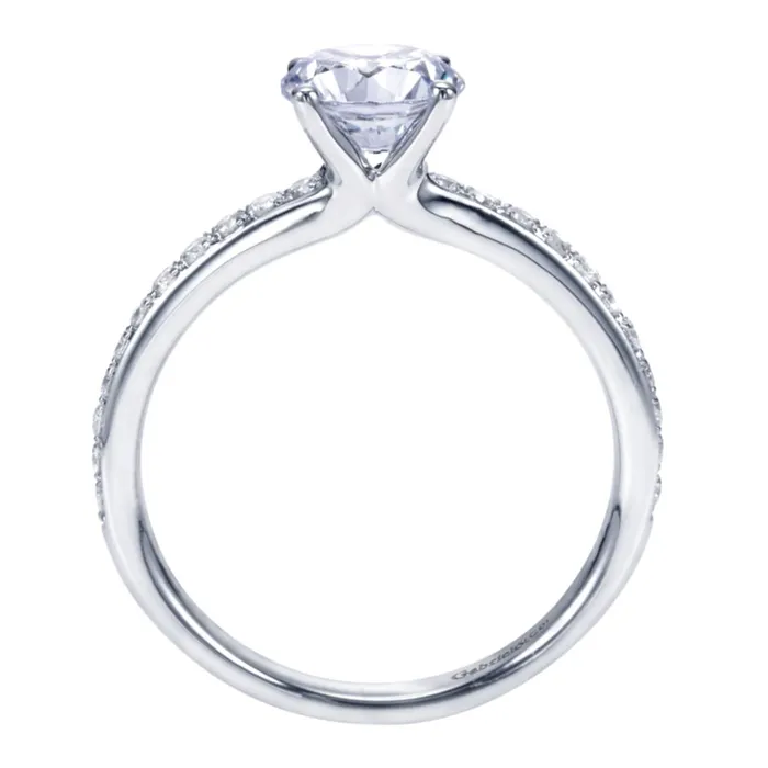 International Diamond Center Rings Gabriel Bridal Collection White Gold Straight Engagement Ring 025 ctw International Diamond Center Rings Gabriel Bridal Collection White Gold Straight Engagement Ring 025 ctw