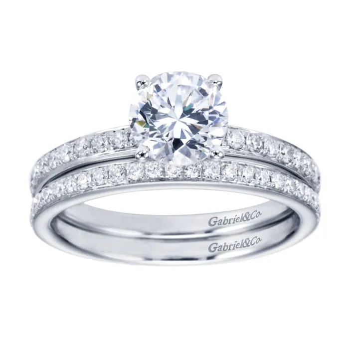 International Diamond Center Rings Gabriel Bridal Collection White Gold Straight Engagement Ring 025 ctw International Diamond Center Rings Gabriel Bridal Collection White Gold Straight Engagement Ring 025 ctw