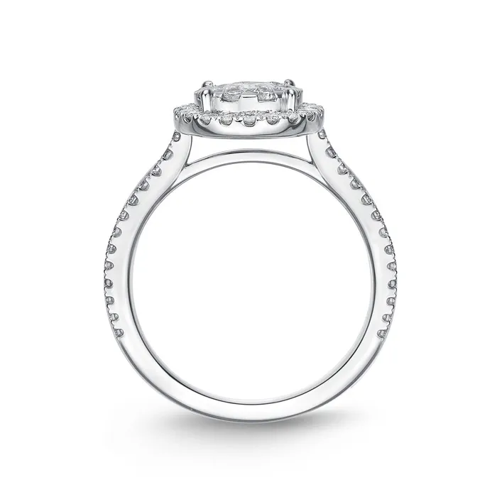 International Diamond Center Rings IDC Signature Collection White Gold Bouquet Halo Engagement Ring 61ctw approx International Diamond Center Rings IDC Signature Collection White Gold Bouquet Halo Engagement Ring 61ctw approx