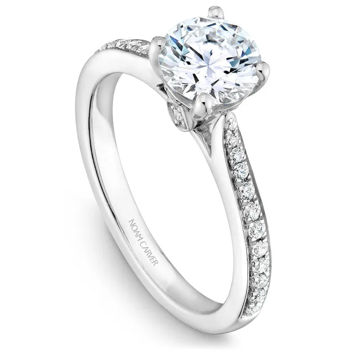 International Diamond Center Rings Noam Carver White Gold Diamond Engagement Ring Setting 023 CTW International Diamond Center Rings Noam Carver White Gold Diamond Engagement Ring Setting 023 CTW