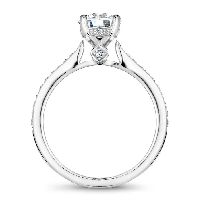 International Diamond Center Rings Noam Carver White Gold Diamond Engagement Ring Setting 023 CTW