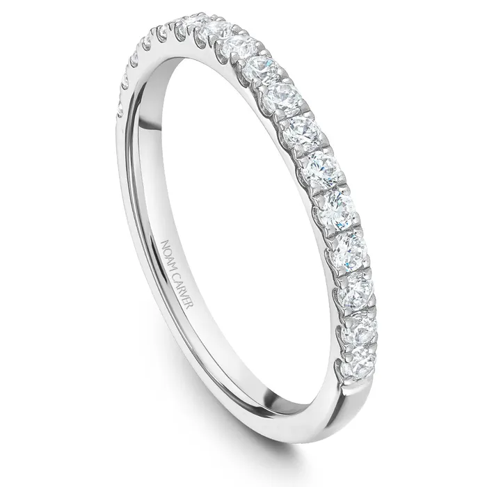 International Diamond Center Rings Noam Carver White Gold Double Halo of Baguettes and Rounds Diamond Engagement Ring Setting 151 CTW