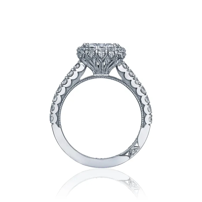 International Diamond Center Rings Tacori 18k White Gold Full Bloom Princess Diamond Engagement Ring Setting 082 CTW International Diamond Center Rings Tacori 18k White Gold Full Bloom Princess Diamond Engagement Ring Setting 082 CTW