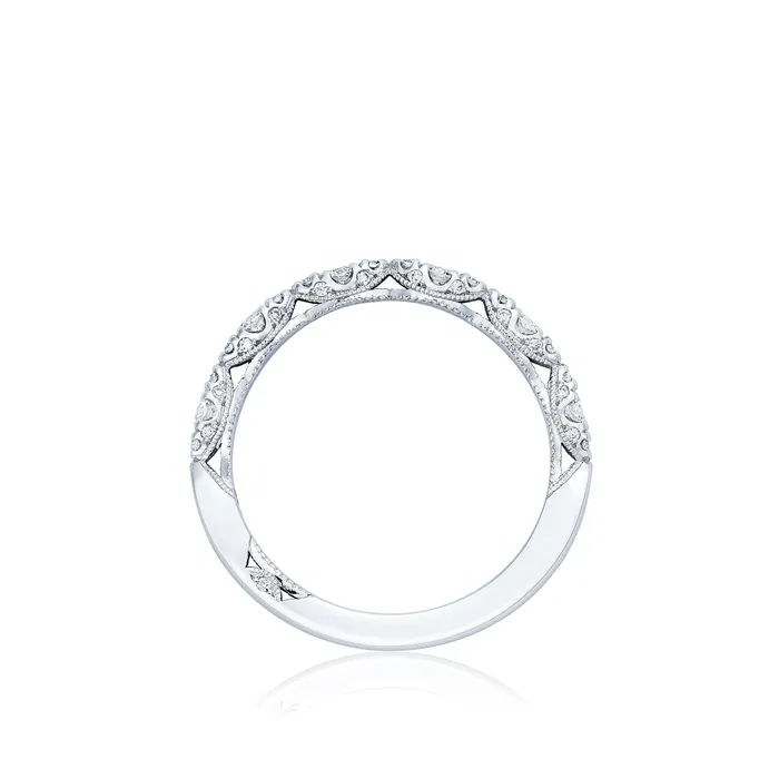 International Diamond Center Rings Tacori 18k White Gold Petite Crescent Diamond Wedding Band 036 CTW International Diamond Center Rings Tacori 18k White Gold Petite Crescent Diamond Wedding Band 036 CTW