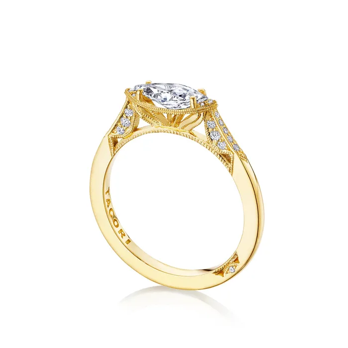 International Diamond Center Rings Tacori 18k Yellow Gold Simply Tacori Marquise Diamond Engagement Ring Setting 012 CTW International Diamond Center Rings Tacori 18k Yellow Gold Simply Tacori Marquise Diamond Engagement Ring Setting 012 CTW