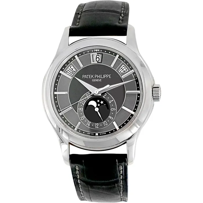 International Diamond Center Watches PreOwned Patek Philippe 5205G10 White Gold Annual Calendar Watch International Diamond Center Watches PreOwned Patek Philippe 5205G10 White Gold Annual Calendar Watch