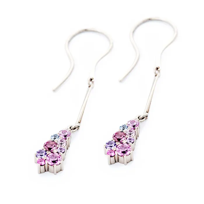 Keto Meadow earrings Pink L Design Jussi Louesalmi Earrings